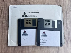 Rare Vintage HBO & Company Floppy Disks Cost Rep Demo Disks 1 & 2 - Photo 1/3