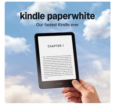 Amazon Kindle Paperwhite 7' 16GB 12th Gen 2025 Without Ads Black - Image 1 of 4