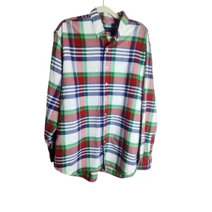 Ralph Lauren Mens Button Down Shirt sz XLT plaid preppy Academia flesh pony - Picture 1 of 9
