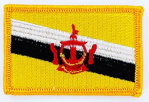 PARCHE Parche BANDERAS bandera Brunei Darussalam bandera bandera 7x4,5 cm  - Imagen 1 de 1
