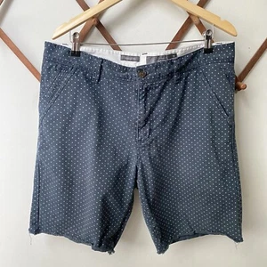 Hawkings McGill Navy Polka Dot Tailored Fit Chino Shorts Mens 36 - Picture 1 of 10