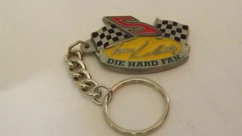 5 Terry LaBonte Die Hard Fan Key Chain Solid Fine Pewter Cover