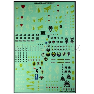 DEC27 DECALCO TRANSFER SHEET ELDAR 14*21 WARHAMMER 40000 - Imagen 1 de 1