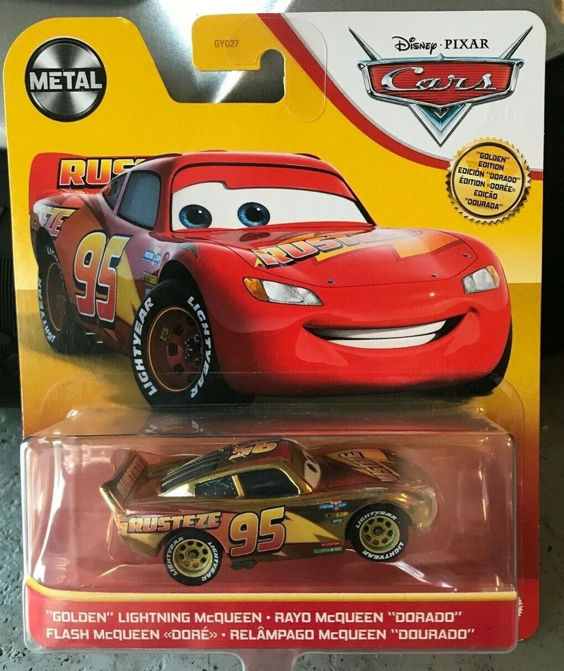 CARS 3 - GOLDEN LIGHTNING McQUEEN - Mattel Disney Pixar - Immagine 1 di 1