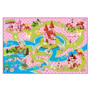 Spielteppich 150x100cm Prinzessin Märchenwald Teppich für Pferde Figuren mit App - Bild 1 von 3