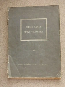 These Names Make Victories WW2 Booklet describing planes used by the RAF & Navy - Picture 1 of 12