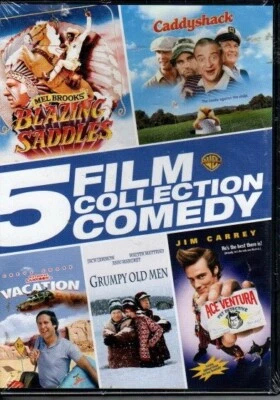 5 Film Comedy Collection (DVD) Blazing Saddles/Caddyshack/Vacation/Ace Ventura+1 - Image 1 of 2