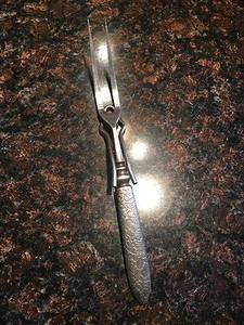 Vintage Fork Metal Carving Fork W/ Stand Silverware Flatware - Picture 1 of 4
