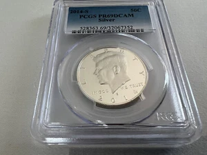 2014-S SILVER KENNEDY HALF DOLLAR PCGS PR69DCAM - Picture 1 of 4