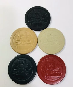 Fichas de póquer de arcilla perros jugando al póquer con mono Qt 5 juego de cartas de casino - Imagen 1 de 9