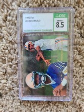 1995 Flair Steve McNair Rookie Houston Oilers #83 CSG 8.5