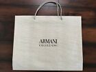 NEW Authentic ARMANI COLLEZIONI Big Shopping GIFT PAPER BAG for Suit/Jacket/Coat