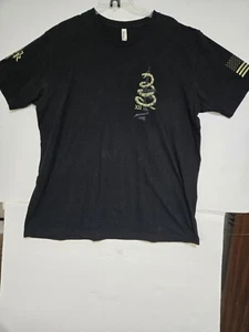 Men's Gadsden Snake - Patriotic T-Shirt American Pride Veteran Support Tee XL - Picture 1 of 14