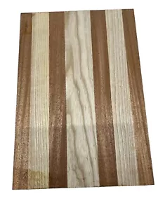 African Mahogany+Swamp Ash 21x14x2 Guitar Body Blank 7 Pcs Glued- Free Shipping - Picture 1 of 4