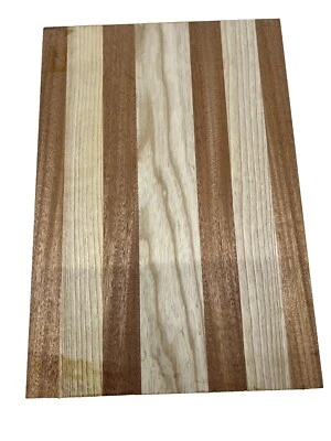 African Mahogany+Swamp Ash 21x14x2 Guitar Body Blank 7 Pcs Glued- Free Shipping - Image 1 of 4