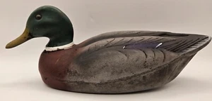 Vtg Herters Plastic Drake Mallard Duck Decoy Made in USA - Picture 1 of 17