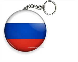 RUSSIAN FEDERATION FLAG RUSSIAN EMBLEM NEW KEYCHAIN KEYFOB CHAIN RING GIFT IDEA - Picture 1 of 1