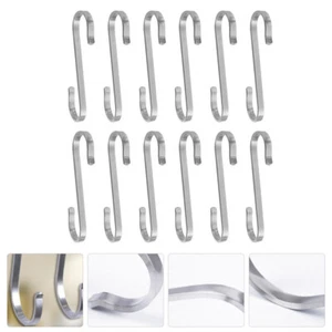 Ganchos de acero inoxidable de 12 piezas para colgar pared decorativa de alta resistencia - Imagen 1 de 12