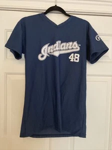 MLB Baseball CLEVELAND INDIANS #48 Travis Pronk Hafner Replica Signed jersey - Picture 1 of 4