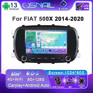 Radio de coche Android CarPlay para Fiat 500X 2014-2020 reproductor de video estéreo GPS navegación - Imagen 1 de 28