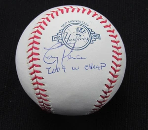 Tony Pena Signed/Autographed Inscribed Yankees 100th OML Baseball MAB JSA 187097 - Picture 1 of 3