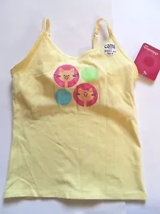 Girls Cami with Built-In Bra - Yellow, Size: S (6-6X) P - Picture 1 of 6