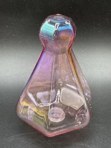 Anthropologie Betty Luster Teardrop Shaker Salt Pepper 4.5”x3.3” Pink Glass New - Picture 1 of 9