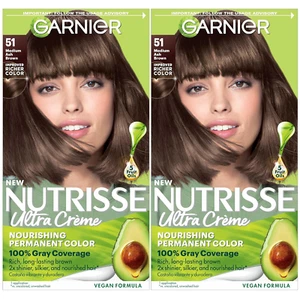 Hair Color Nutrisse Nourishing Creme, 51 Medium Ash Brown (Cool Tea) Permanent H - Picture 1 of 12