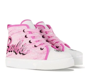 Kleine Mädchen Gr. 2 Barbie Strong Hightop Sneaker Neu mit Karton & Etikett - Bild 1 von 8