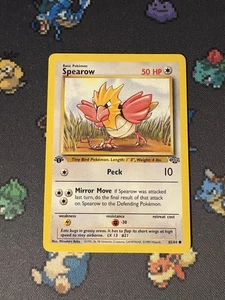 Pokémon Cards Spearow 62/64 Jungle FIRST EDITION WOTC - (NM-) - Picture 1 of 3