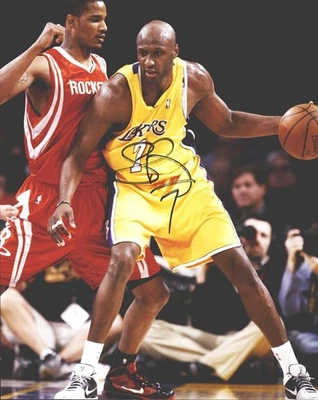 Foto auténtica firmada 11x14 Lamar Odom New York Knicks | Autógrafo CERT 1325a1 Foto 1 de 2