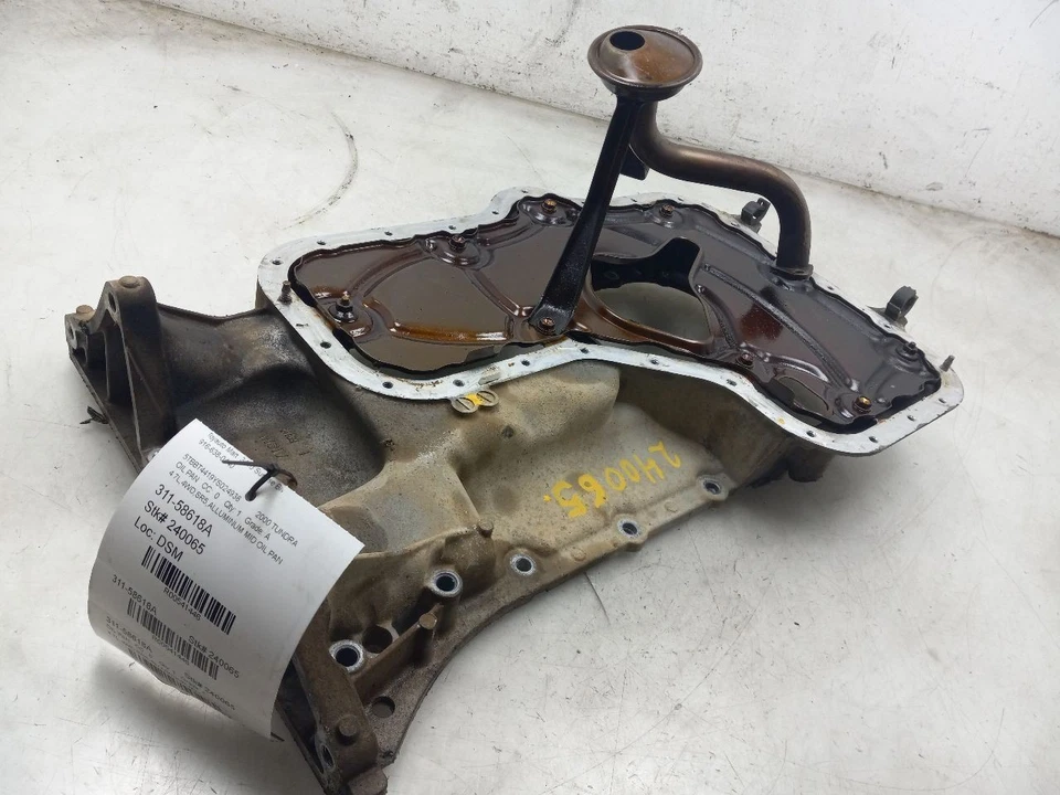 00 01 02 TOYOTA TUNDRA SR5 4,7 L ALUMINIO CÁRTER DE ACEITE MEDIO Foto 1 de 4