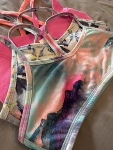 LOT OF 3 Ivivva (lululemon Girls) Racerback Tank Top Size 14, Very Condition - Picture 1 of 11