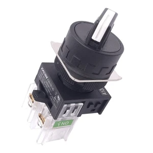 Interruptor selector Kacon K22-41K10, 2 posiciones mantenido, 1NO, 600VAC 10A, ø22 mm - Imagen 1 de 5