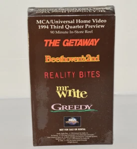 MCA Universal Home Video 1994 3rd Quarter Preview VHS Tape Promo - NEW Sealed - Picture 1 of 6