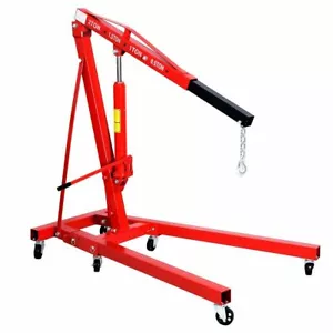 2 TON Engine Motor Hoist Cherry Picker Shop Crane Lift Red - Picture 1 of 10