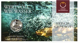 Österreich 5 Euro Silber Münze Land des Wassers 2013 - im Blister - Bild 1 von 1