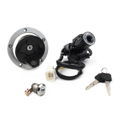 Ignition Switch Gas Cap Seat Lock Set & 2x Master Keys For Kawasaki NINJA ZX-6R Foto 1 de 4