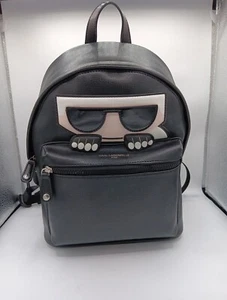 Karl Lagerfeld Maybelle Black Backpack Bag MSRP $198 - Picture 1 of 11