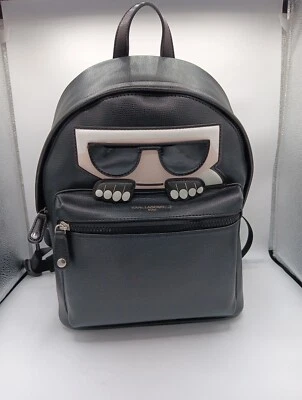 Karl Lagerfeld Maybelle Black Backpack Bag MSRP $198 - Image 1 of 4