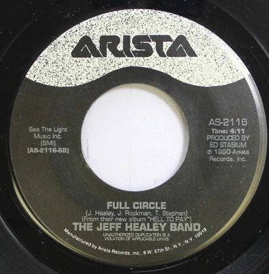 Rock Nm! 45 The Jeff Healey Band - Full Circle / How Long Can A Man Be Strong On - Image 1 of 2
