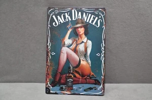Jack Daniel's Whiskey Metall Blechschild Wandschild NEU Bar Pub Schuppen 20x30cm 8x12" - Bild 1 von 5