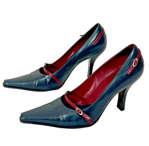 Zapatos de salón Kenneth Cole de cuero con punta y cinturón para mujer talla 7 - Imagen 1 de 18