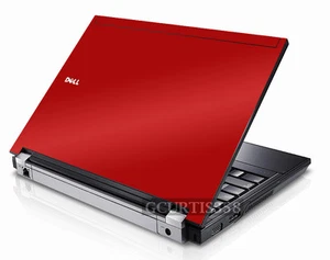 RED Vinyl Lid Skin Cover Decal fits Dell Latitude E6400 Laptop - Picture 1 of 1