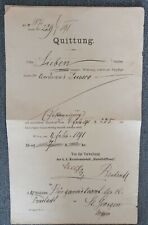 Quittung der k.u.k. Krankenanstalt "Rudolfstiftung" Verpflegungskosten; 6.2.1891