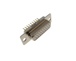HQ DB26 Female D-Sub Connector Through Hole Board Lock Solder Gold Termination - Bild 1 von 1