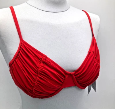 RACHEL PAPPO ALBA MODA Bikini-Oberteil Bügel-BH 38C   rot neu mit Etikett - Bild 1 von 4