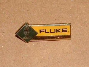 1996 ATLANTA FLUKE OLYMPIC GAMES SUPPLIER ENAMEL ON METAL PIN PINBACK - Picture 1 of 4