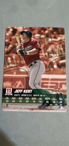 WOTC MLB SHOWDOWN 2004 JEFF KENT ALL STAR PENNANT RUN SET CARD #109