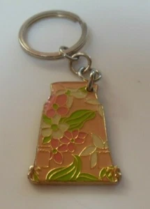 LILY PULITZER Signed Floral Dress Key Chain/Ring - Picture 1 of 2